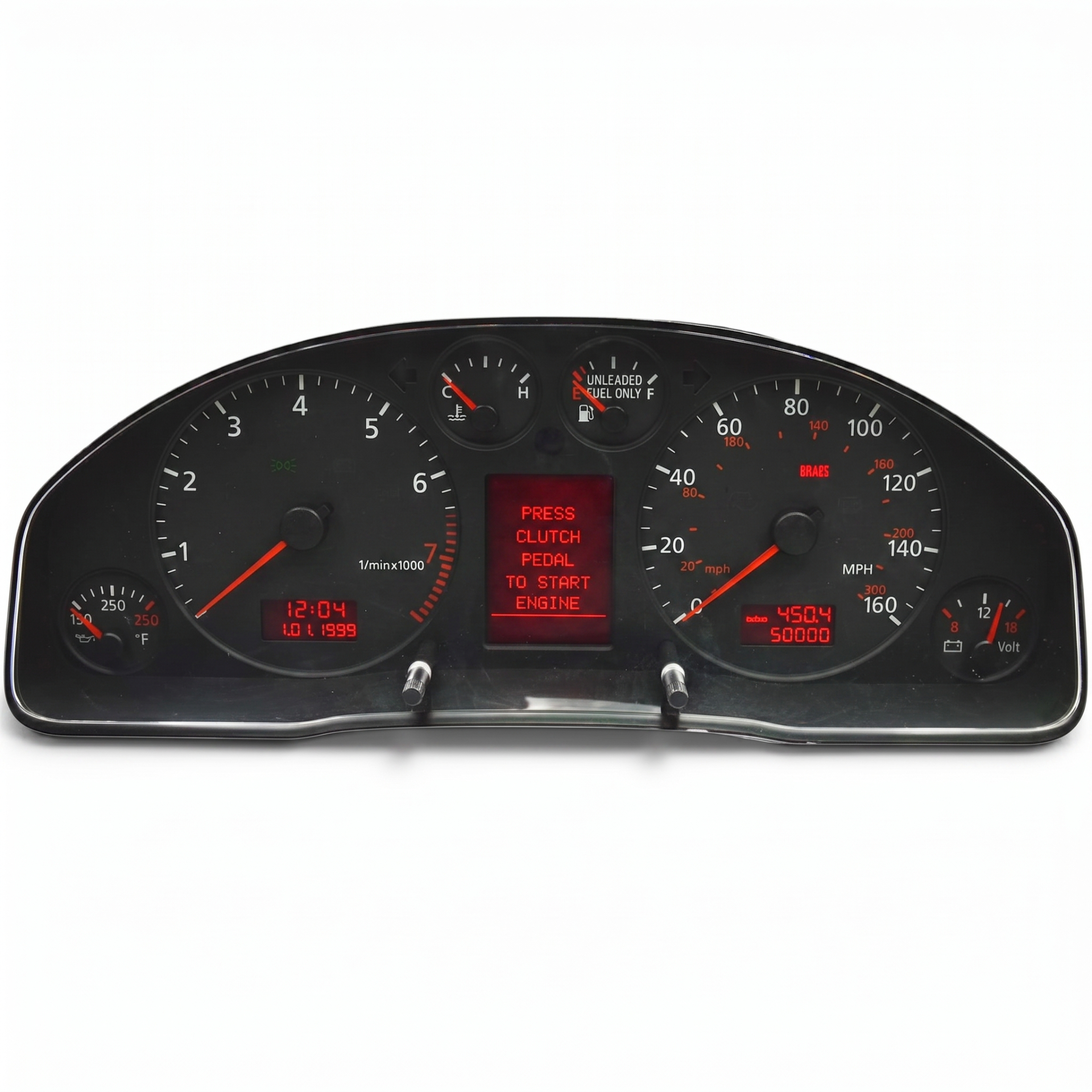 2000 - 2004 Audi A4, A6, S4 Instrument Cluster Center LCD Repair