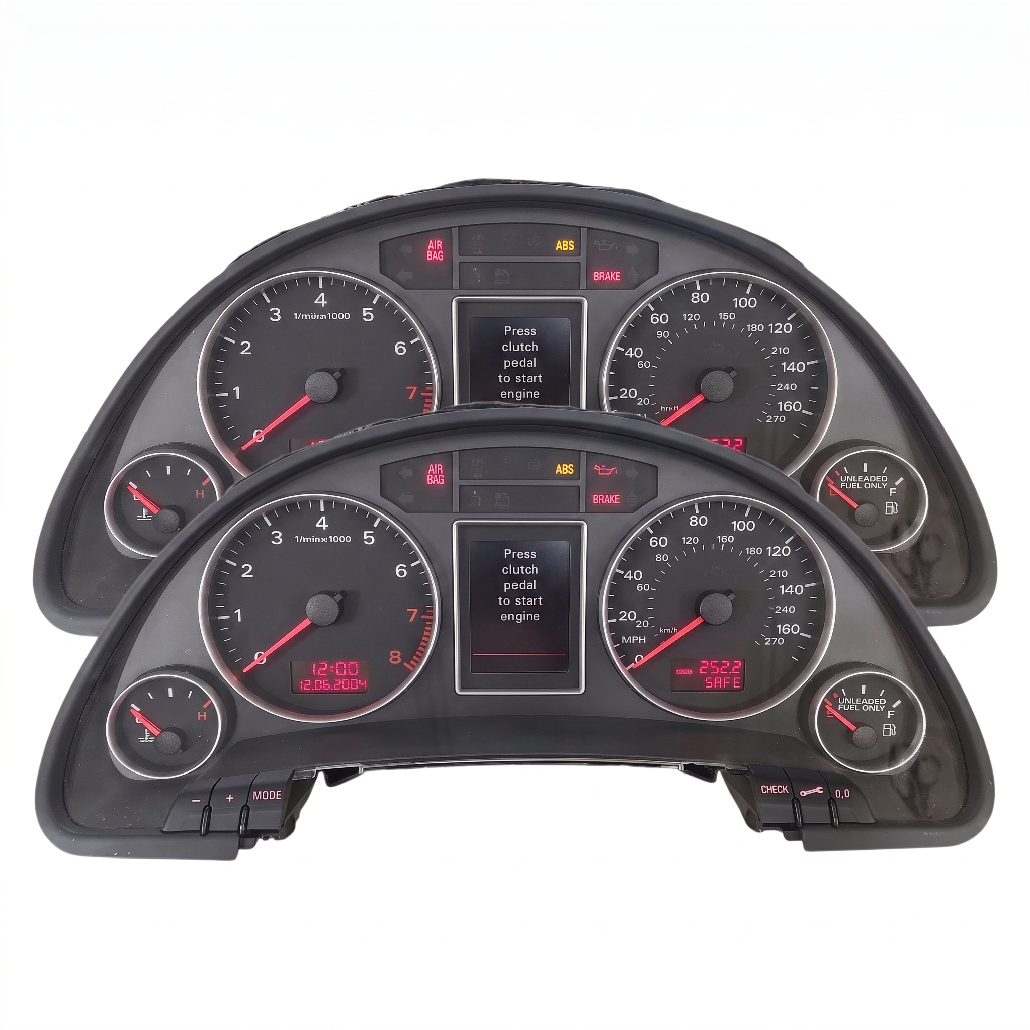 2003 - 2008 Audi A4 RB4 or RB8 Instrument Cluster Clone Service